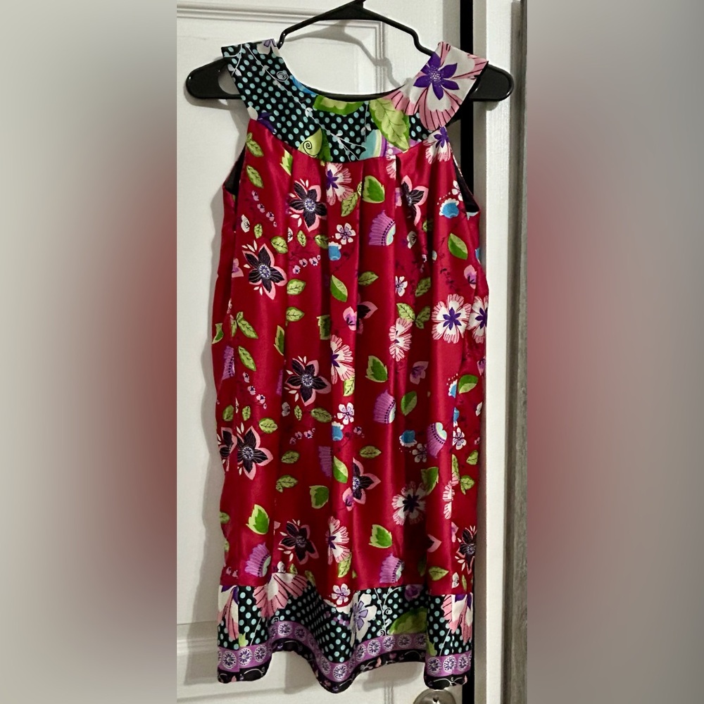 ➡️Like new ABS Allen Schwartz Floral Multicolor dress💕
